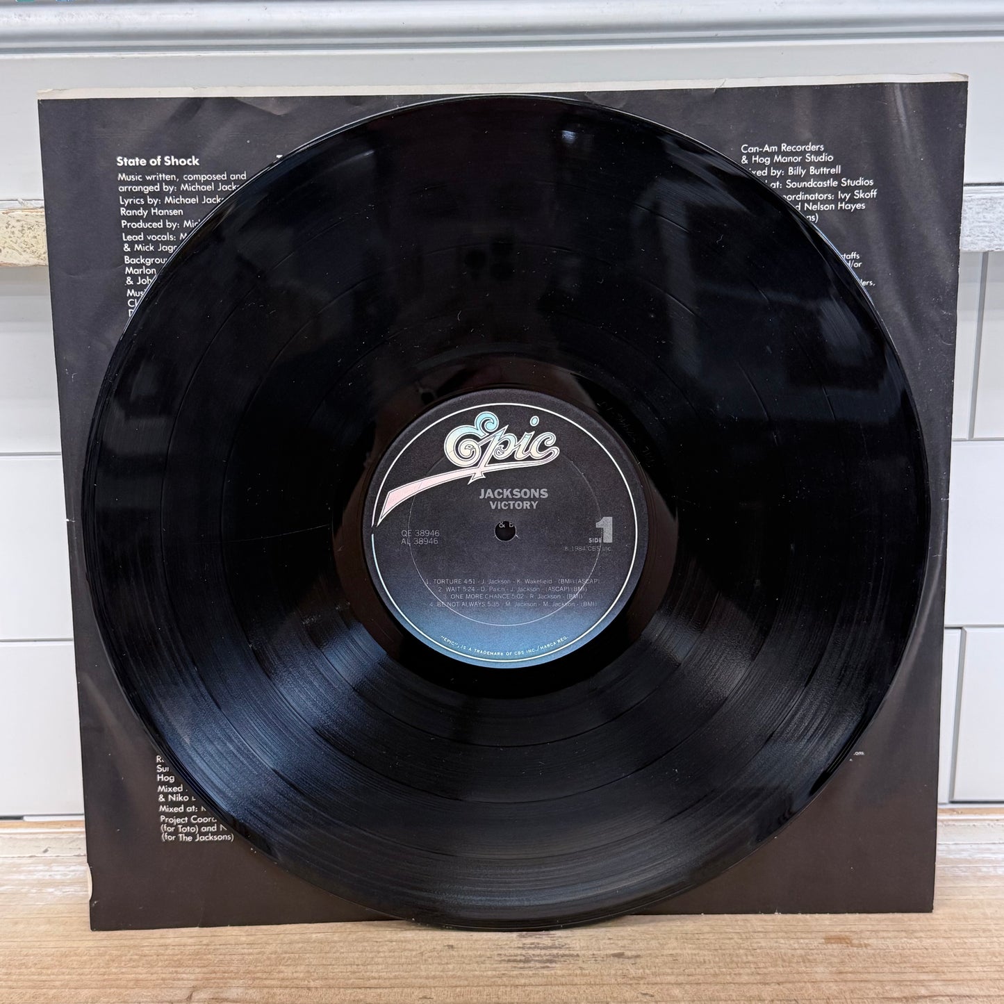 The Jacksons Victory Vinyl Record LP 1984 Epic QE 38946