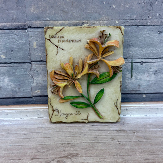 Honeysuckle Decorative Resin Wall Plaque