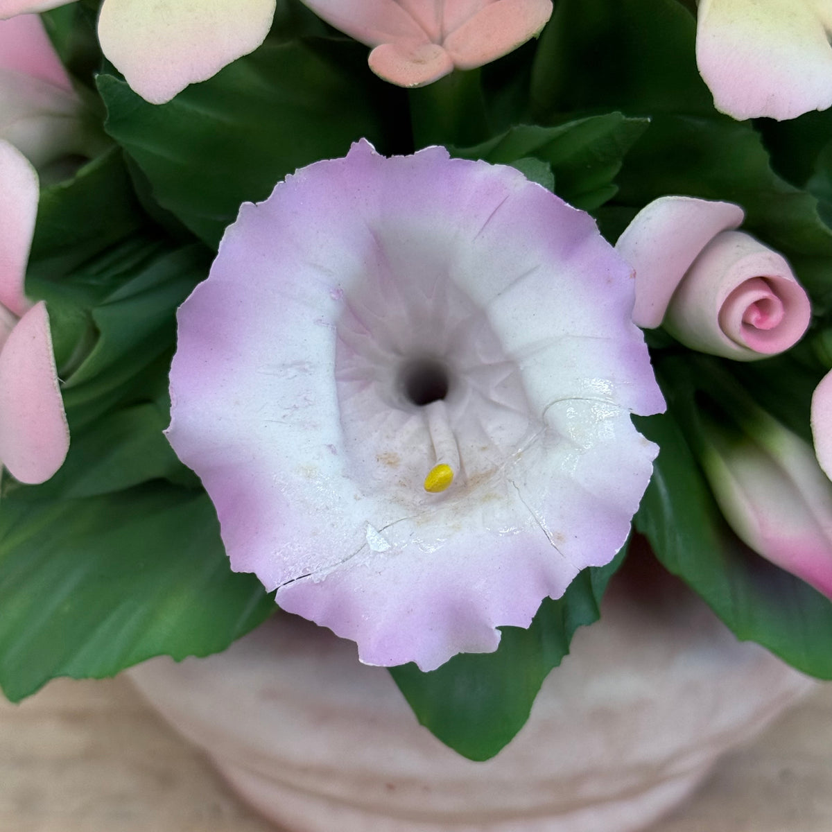 Capodimonte Italy Porcelain Floral Bouquet