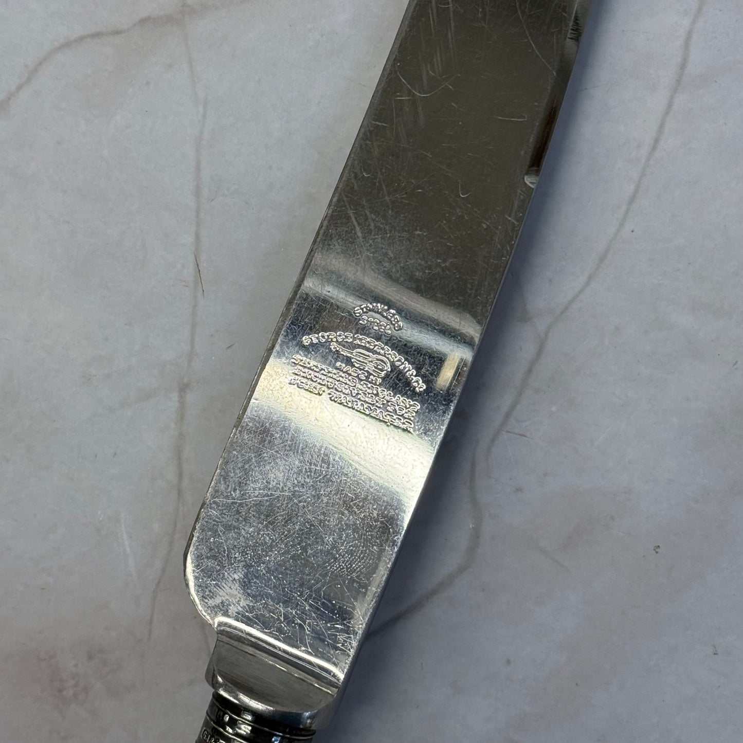 George Ibberson & Co. Carving Knife & Fork, Antler Handle