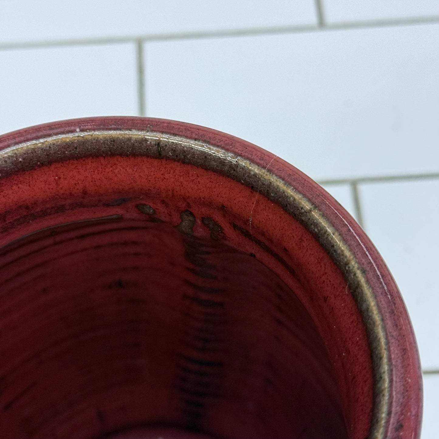 Renee Altman Signed 2001 Studio Pottery Vase Glazed