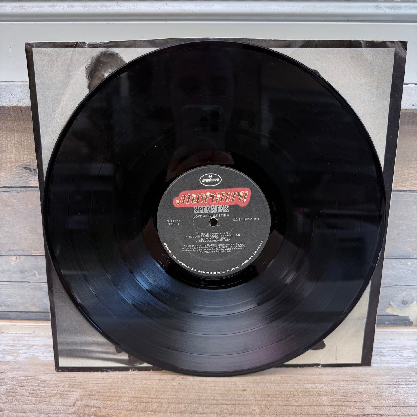 Scorpions Love at First Sting Vinyl Record, 1984
