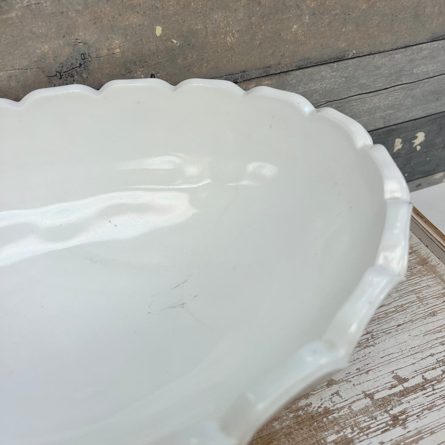 Indiana Milk Glass Centerpiece Bowl