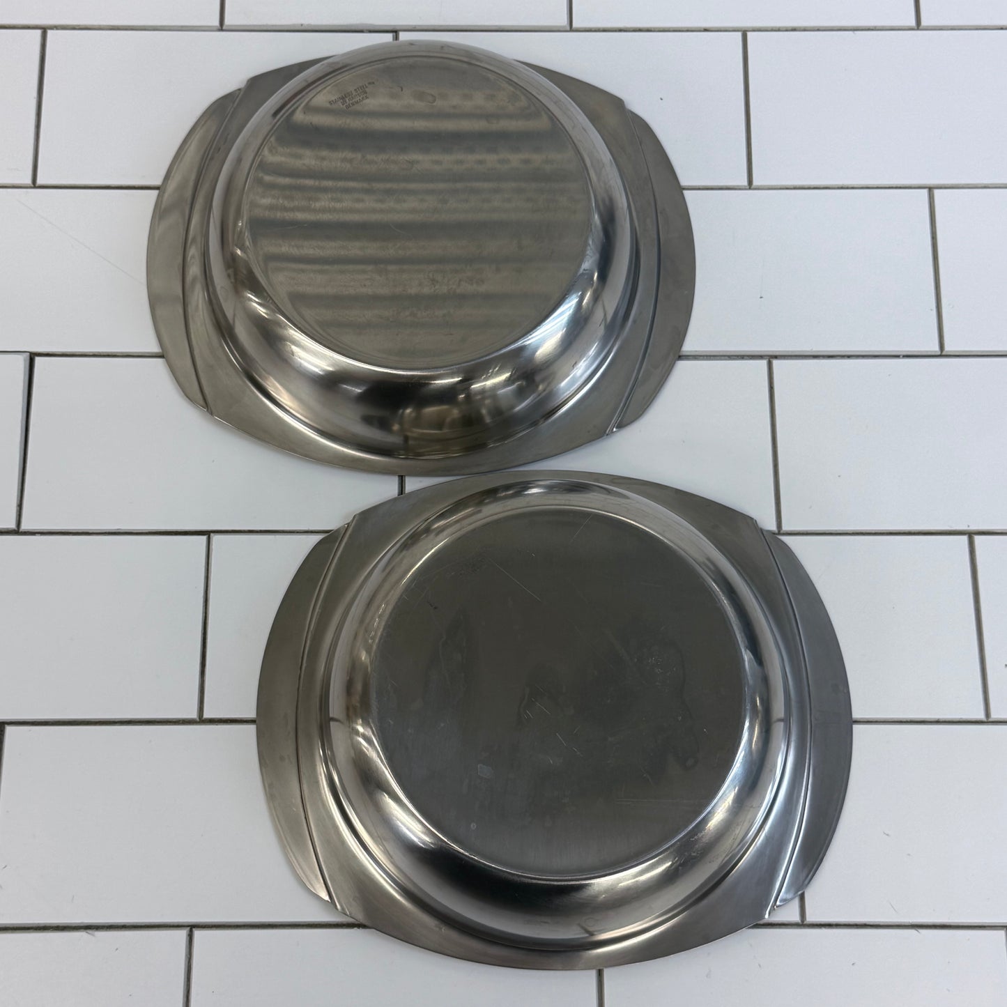 Hanson Denmark Danish Modern 18/8 Stainless Serving Bowls 1960s-1970s