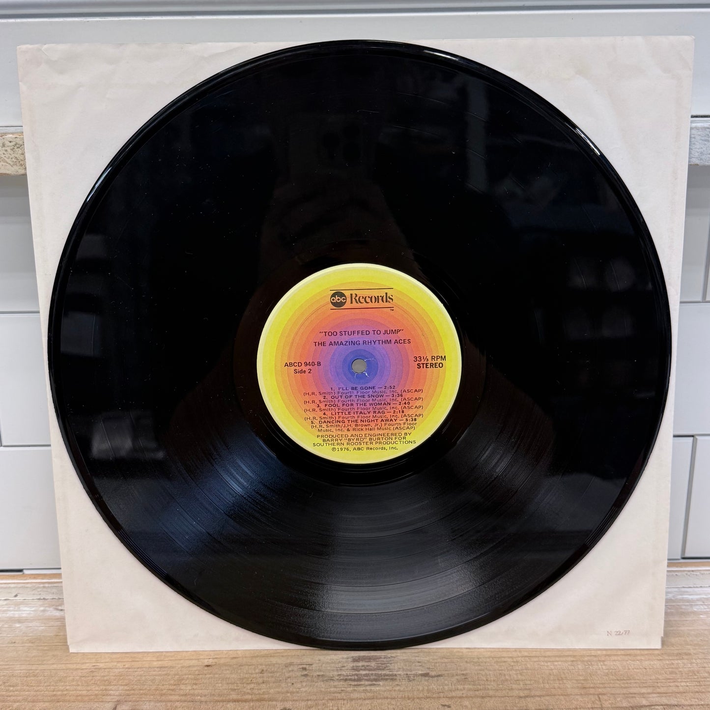 The Amazing Rhythm Aces Too Stuffed to Jump Vinyl LP 1976 ABCD-940