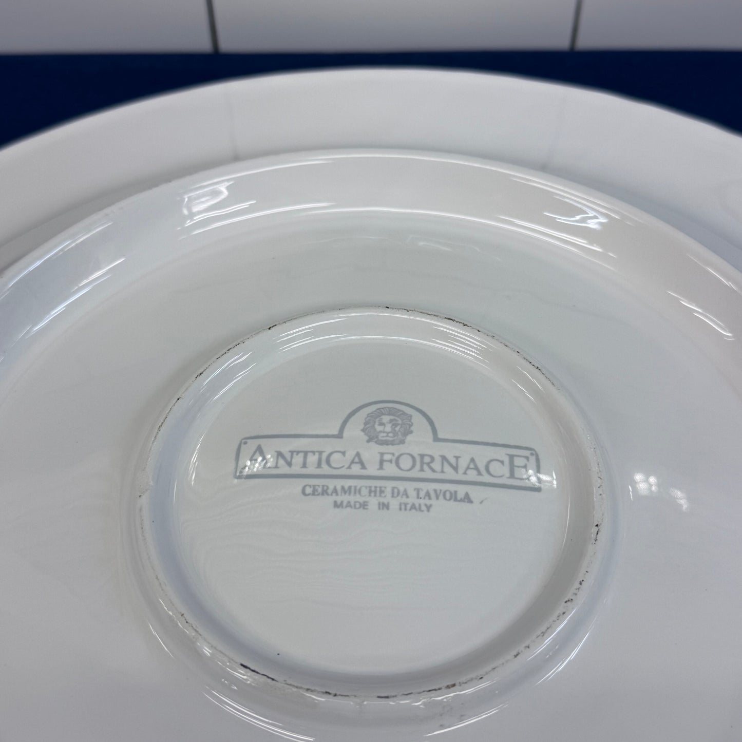 Antica Fornace Italian Embossed Ceramic Fruit Platter
