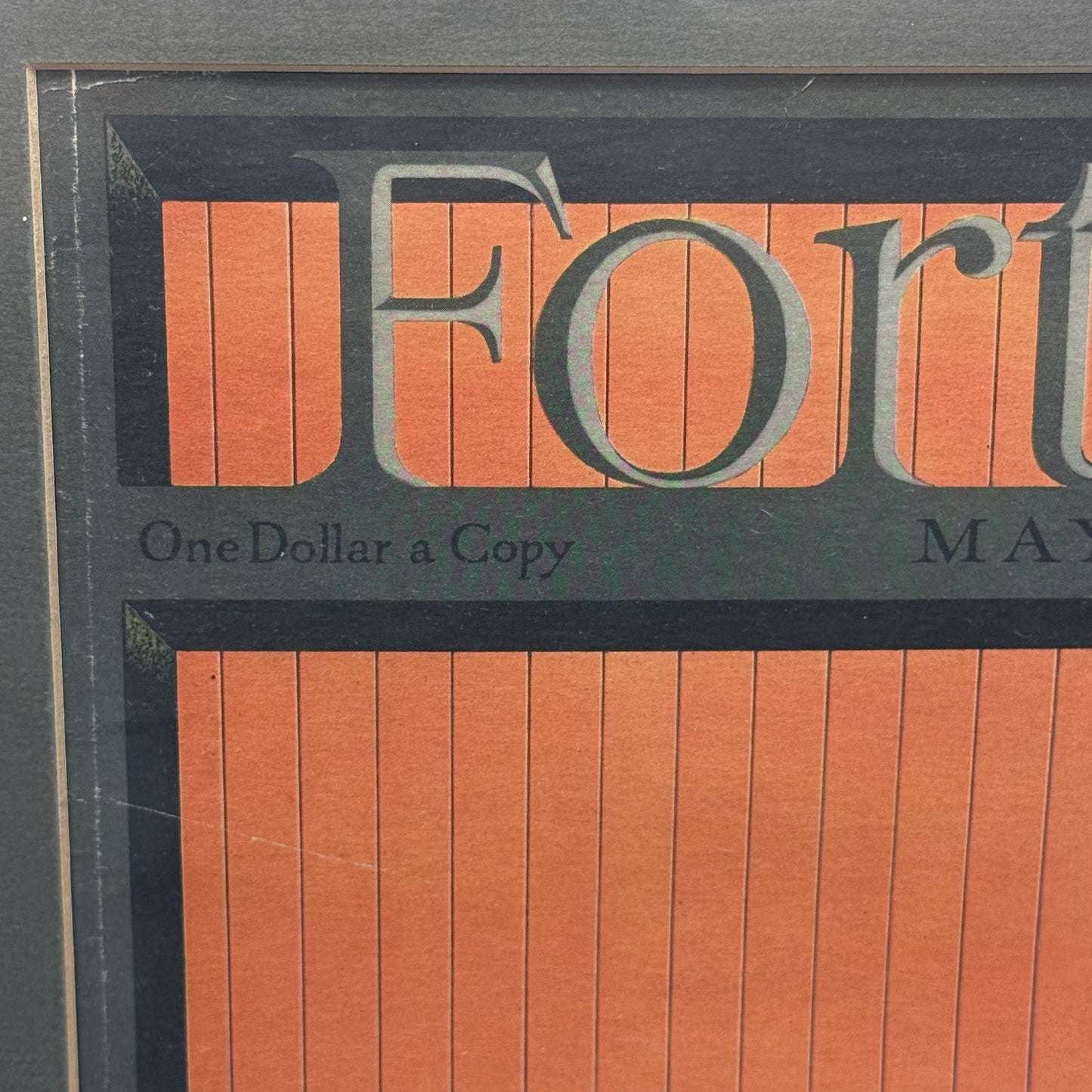 Fortune Magazine May 1939 Boxcar Cover Framed