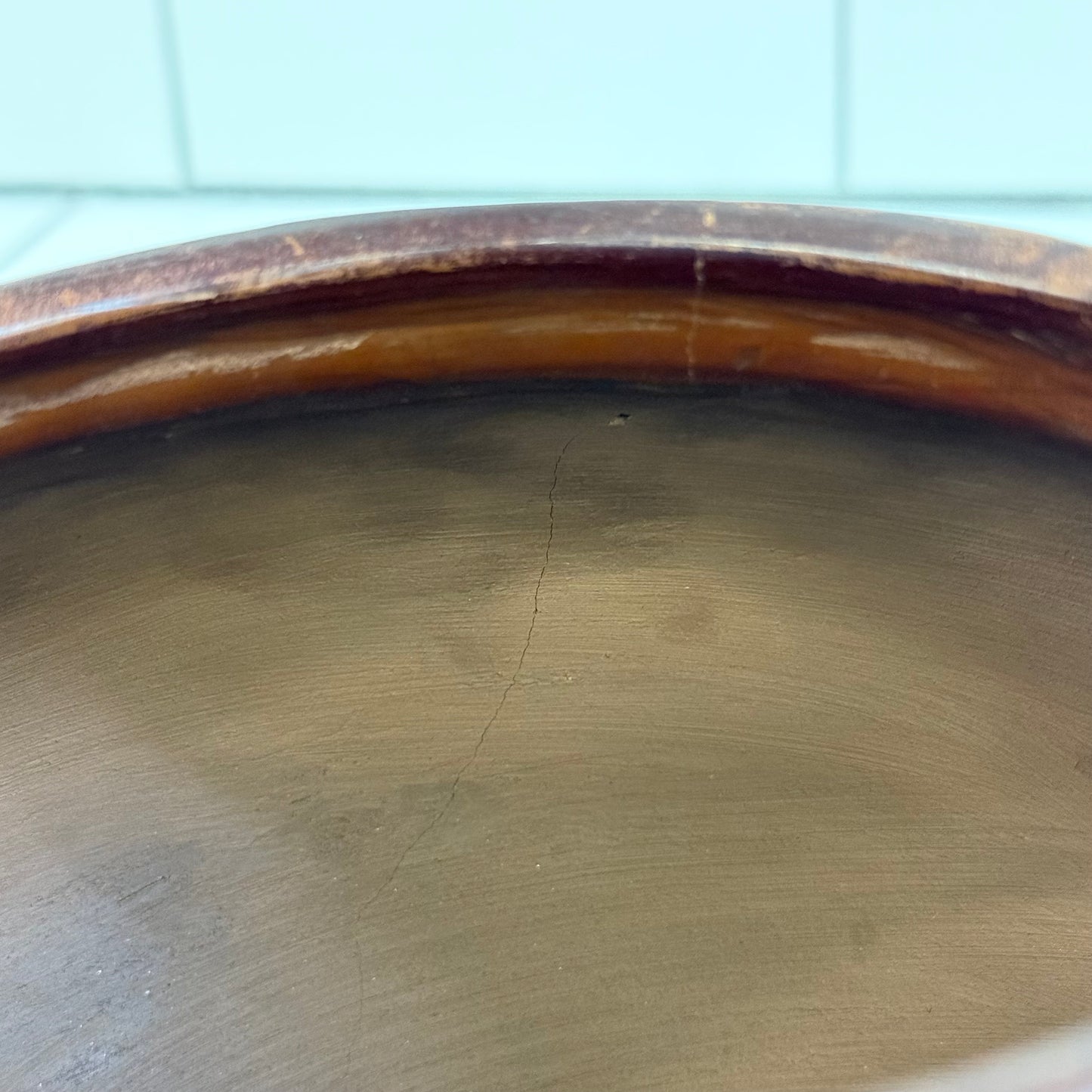 Peruvian Handcrafted Ceramic Bowl Signed Juana Sosa