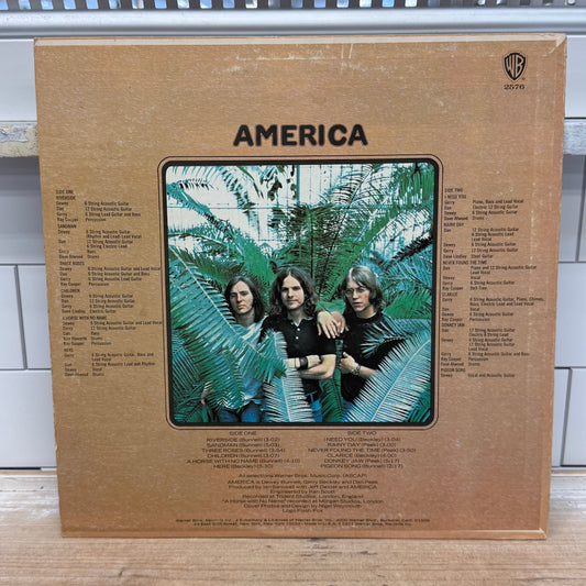 America Self-Titled Debut Vinyl Record LP 1971