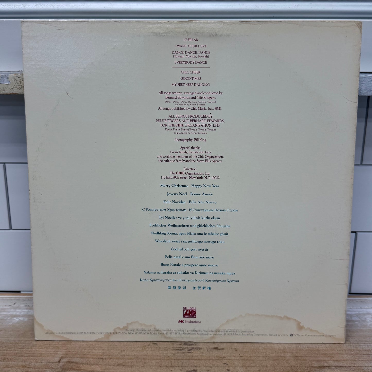 Chic’s Greatest Hits Vinyl Record LP 1979