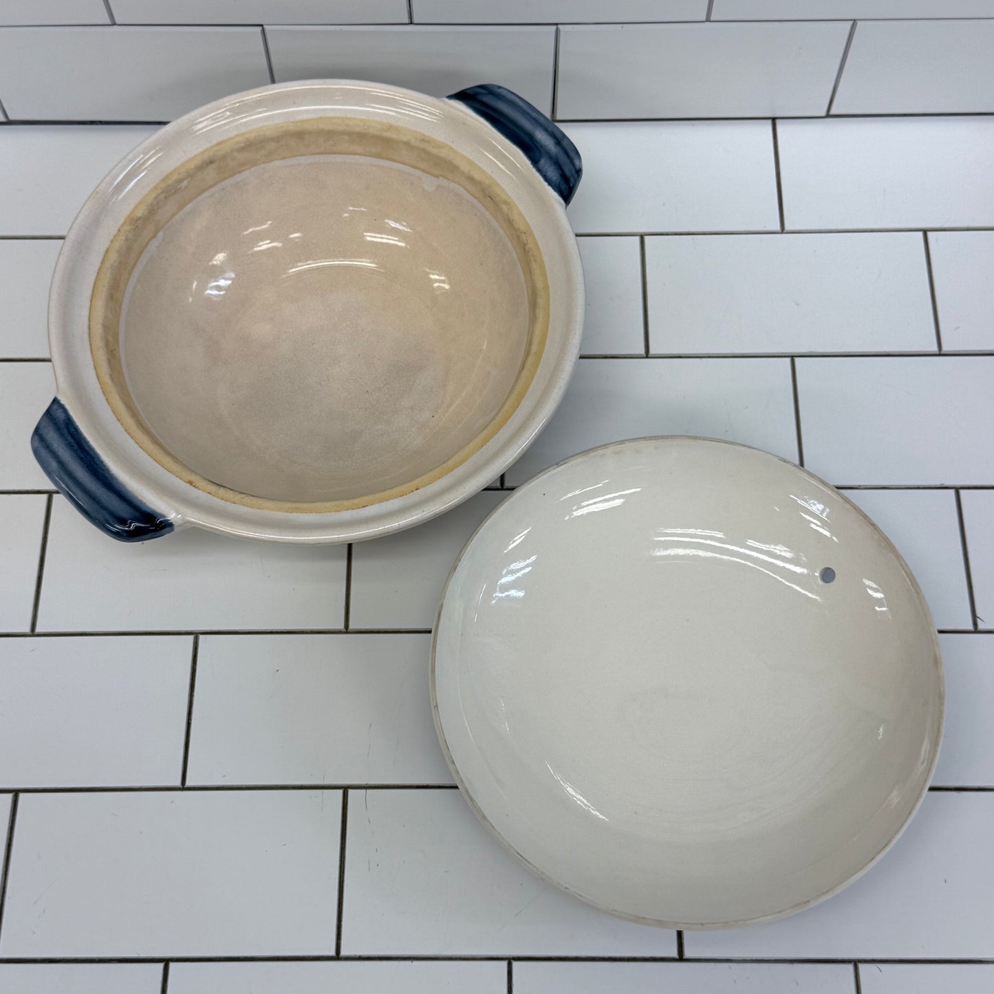 Japanese Karako Donabe Cooking Pot & Rice Bowls Set Transferware