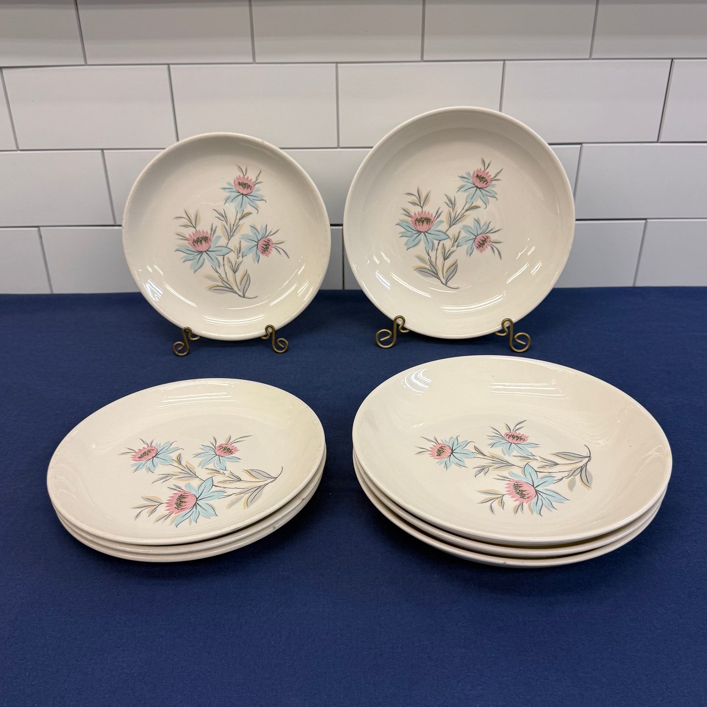 Steubenville Pottery Fairlane Plate & Bowl, Serves 4