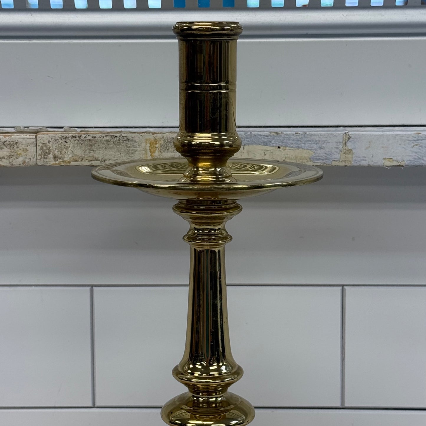 Virginia Metalcrafters Brass Candle Holder CW 16-34