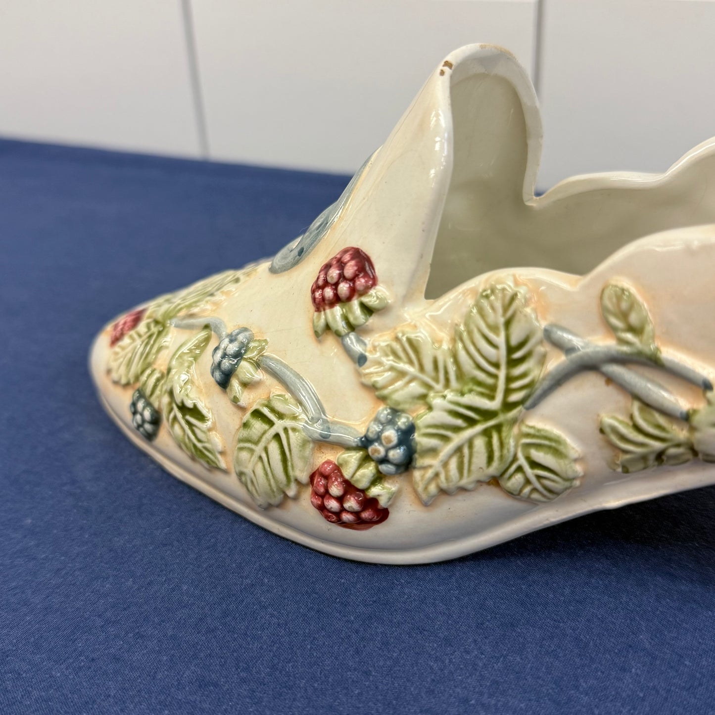 W.C.L. China High Heeled Shoe Planters, Ceramic Set of 2