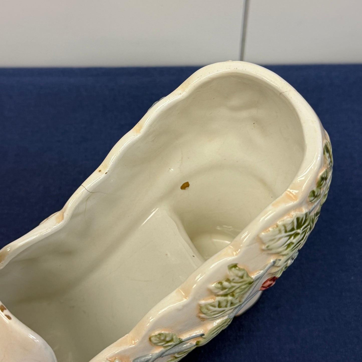 W.C.L. China High Heeled Shoe Planters, Ceramic Set of 2