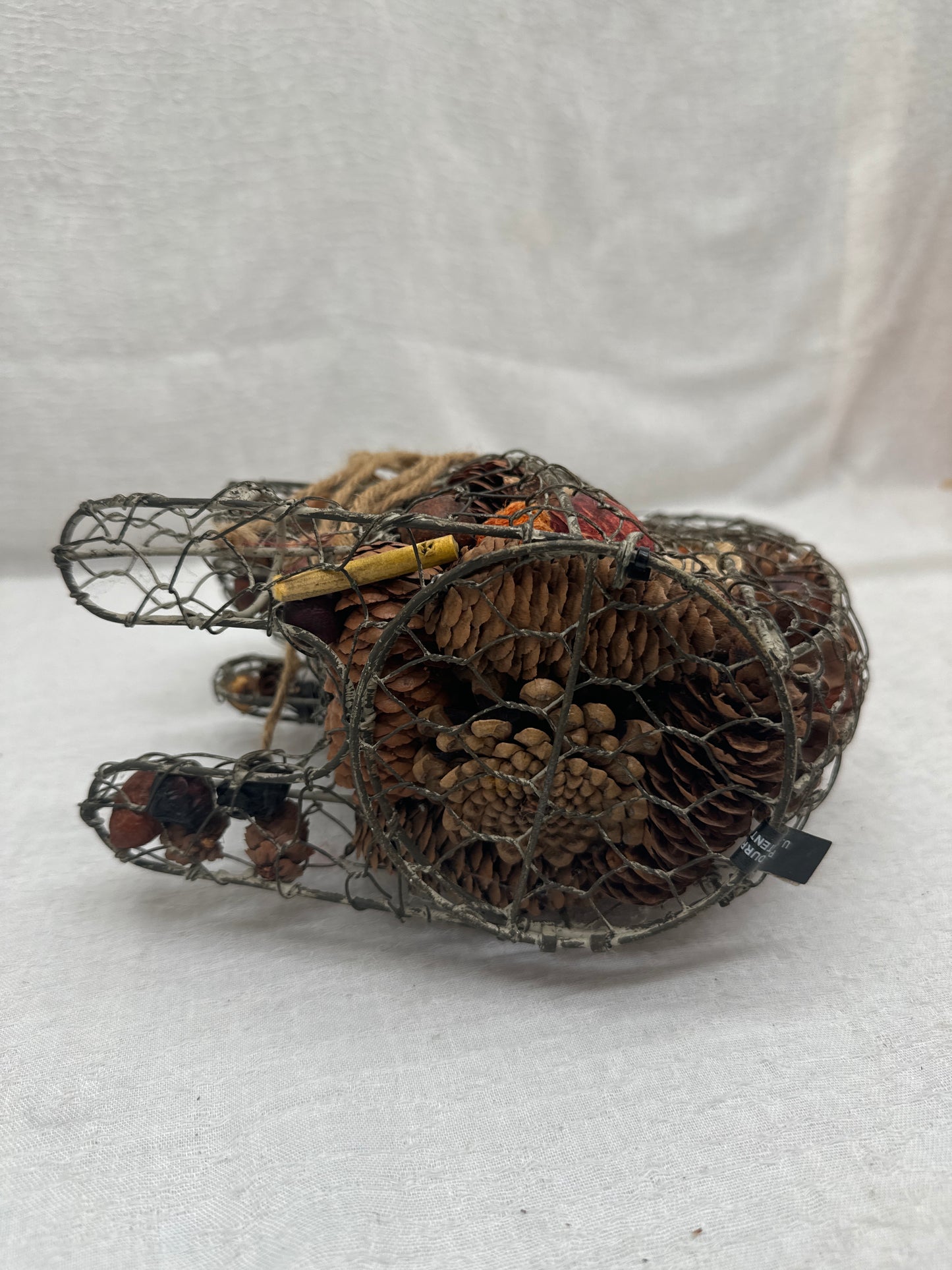 Chicken Wire Squirrel Potpourri Holder