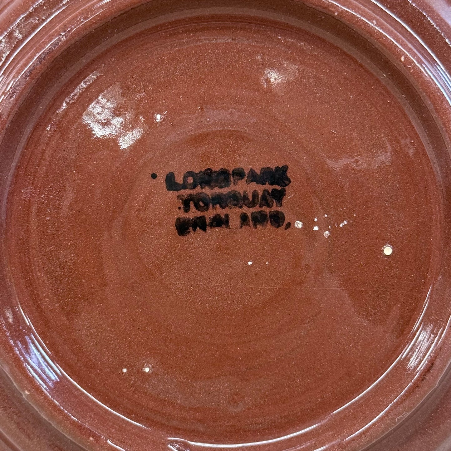 Longpark Pottery Plate, Scottish Thistle Stoneware