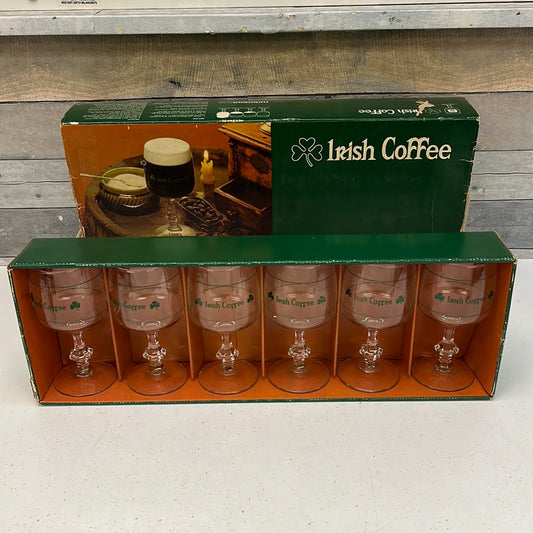 Vintage Durobor Irish Coffee Glass Set of 6, 1970s