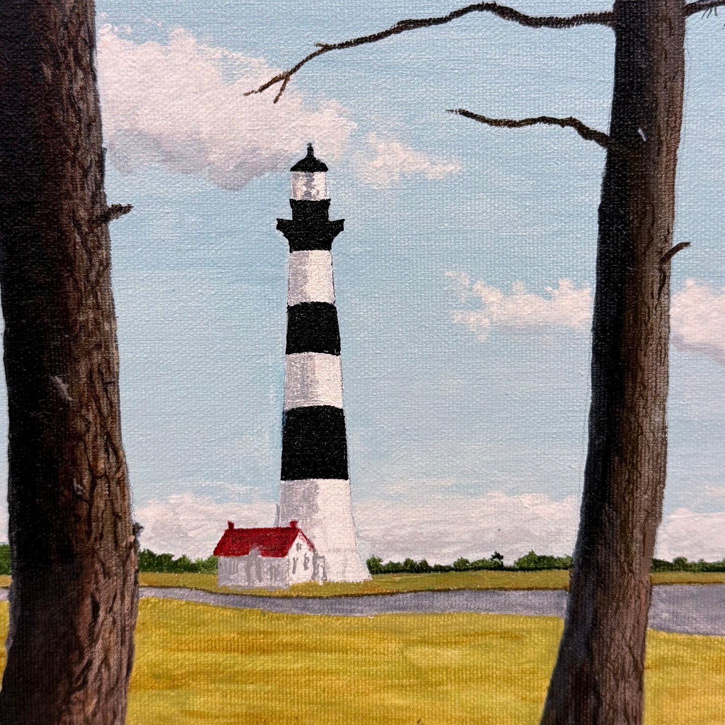 George Makinson Bodie Island Lighthouse Original Painting