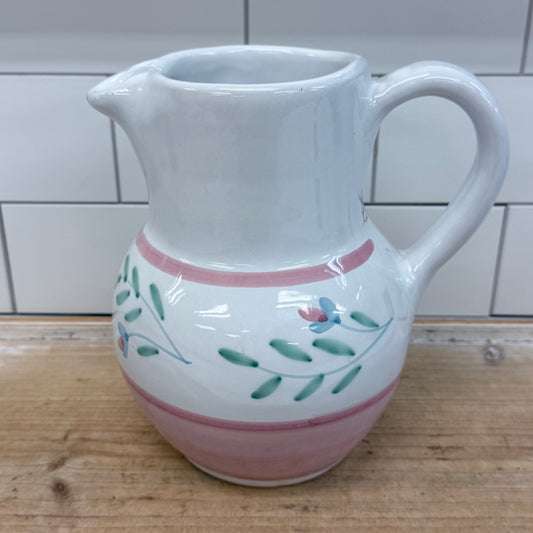 Caleca Italy Ethel Hand Painted Ceramic Pitcher