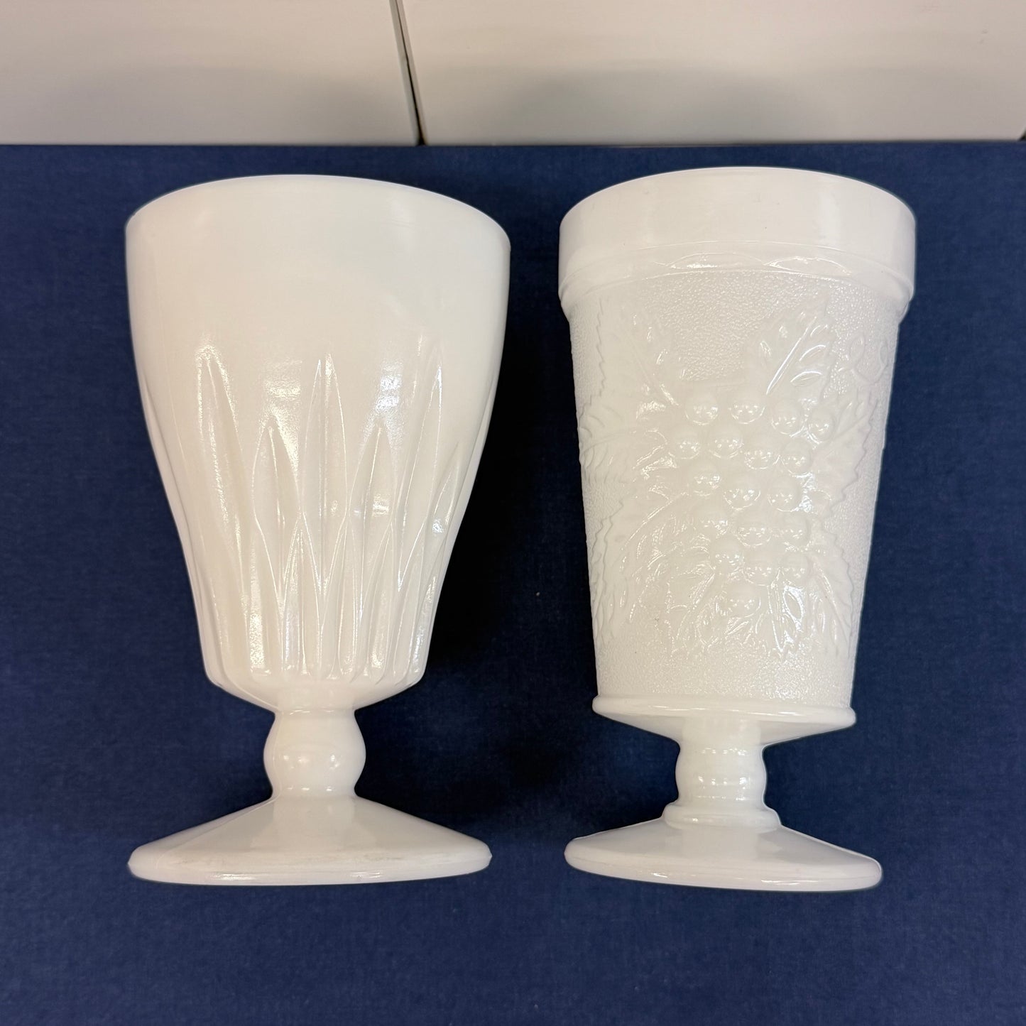 Milk Glass Drinkware Lot McKee Anchor Hocking Hazel-Atlas Vintage 1960s