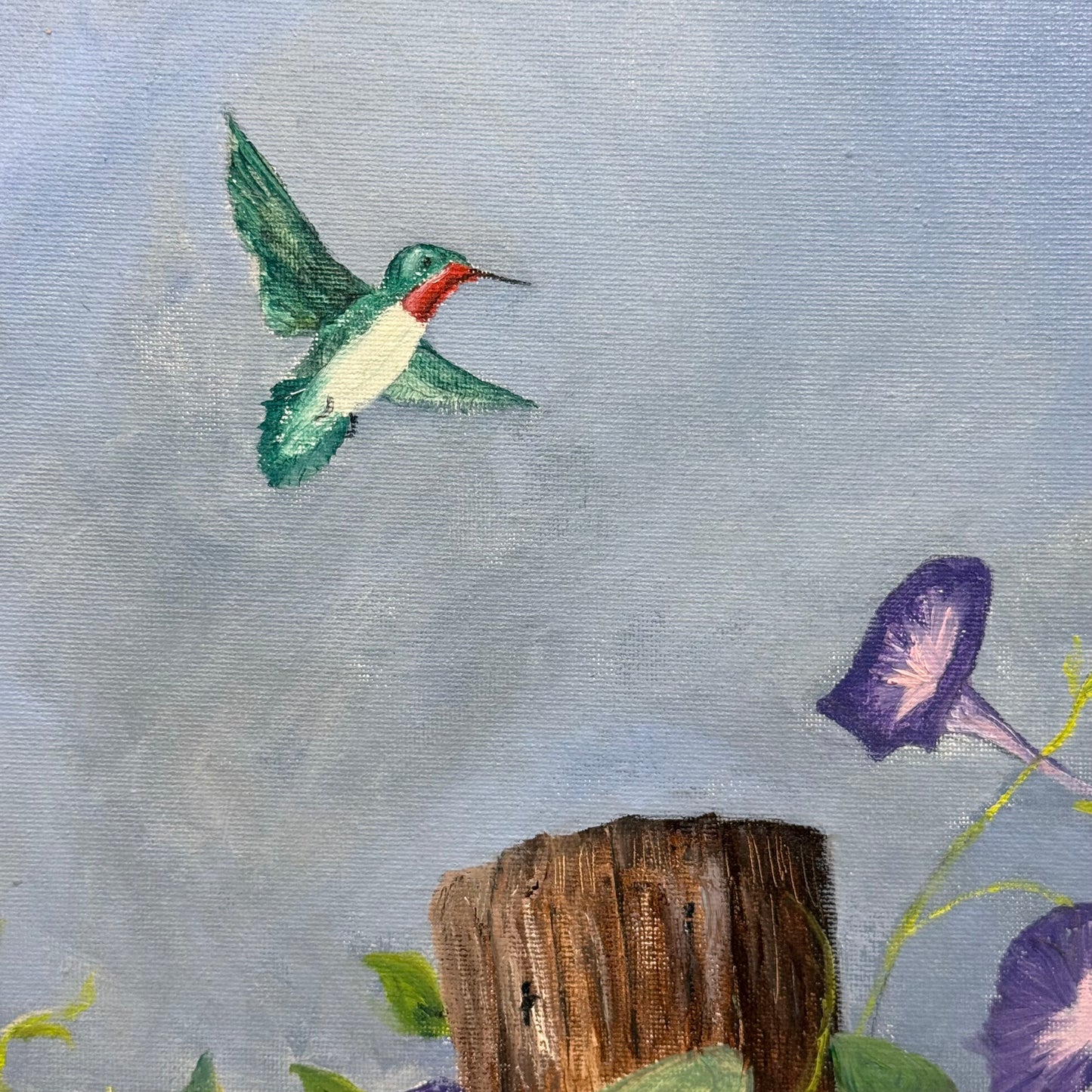 Alice Nell Firth Original Hummingbird Painting Signed