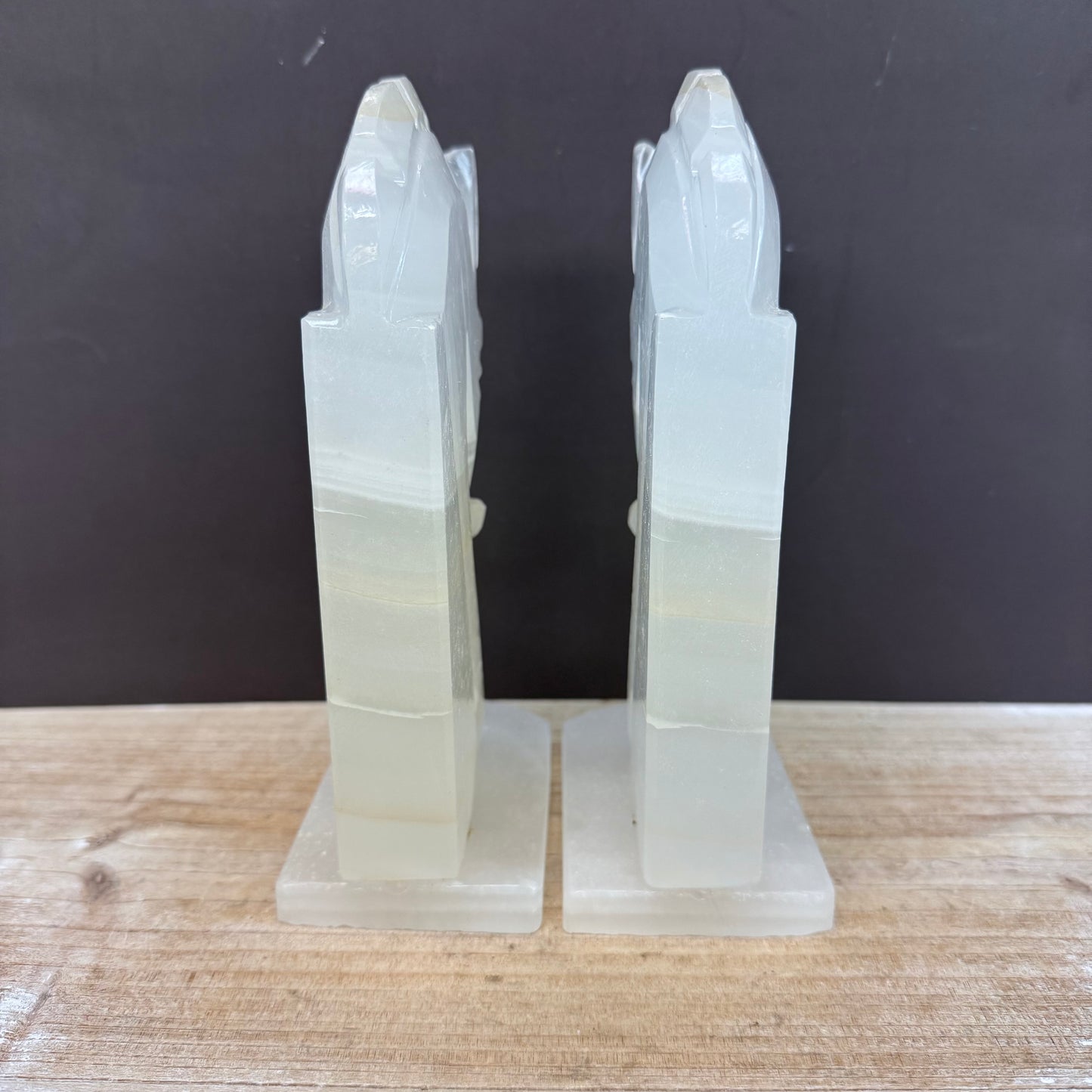 Horse Head Crystal Bookends