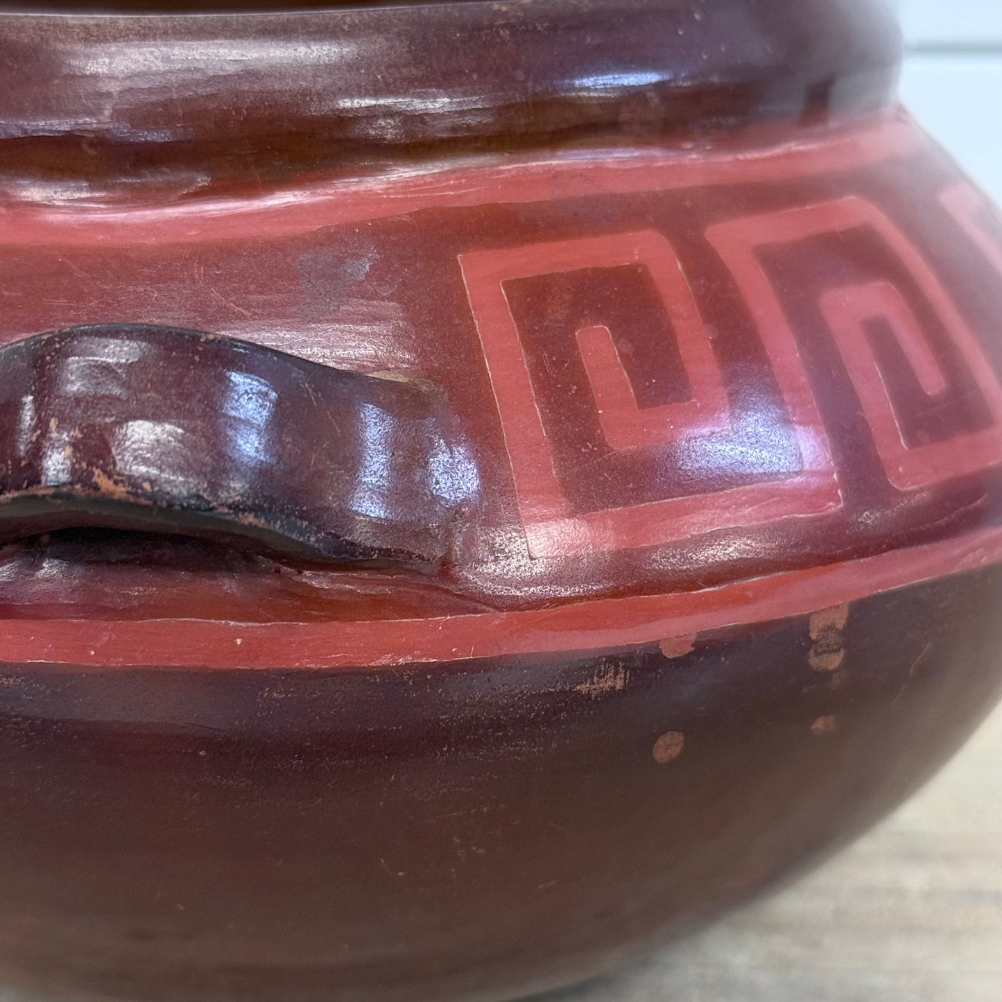 Peruvian Handcrafted Ceramic Bowl Signed Juana Sosa