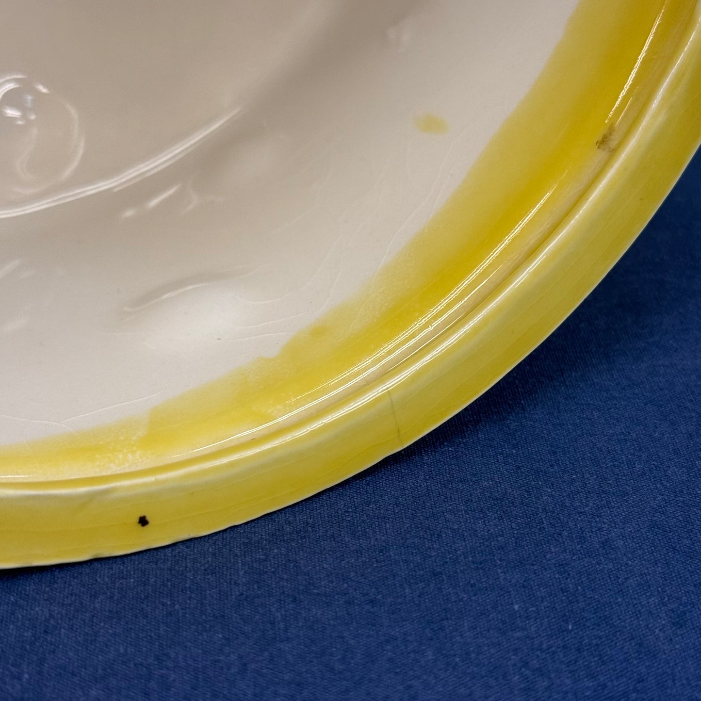 Mouse on Cheese Covered Serving Dish Ceramic Plate Dome Lid