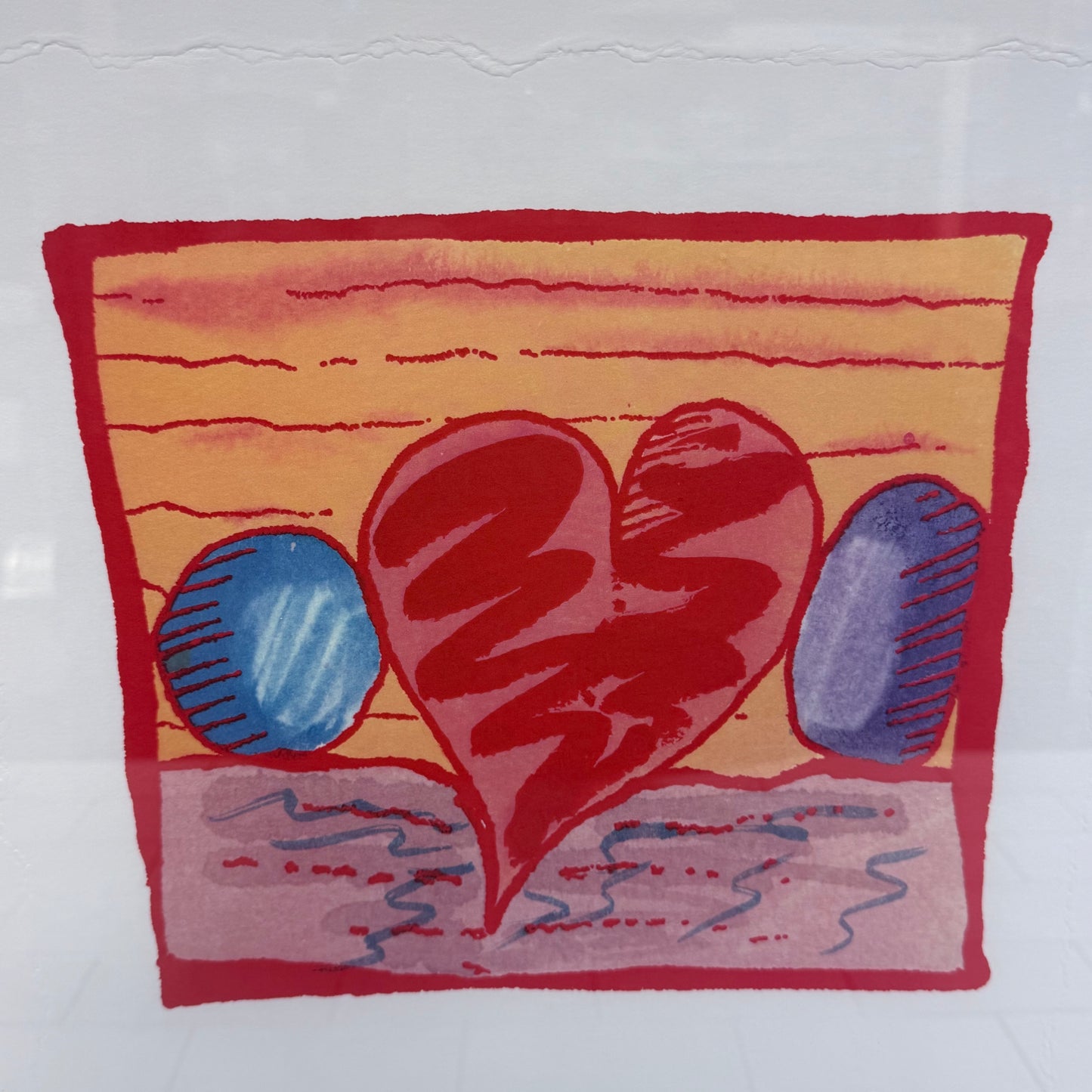 D.G. Smith A Heart Between a Rock &  Hard Place Framed Art 1985