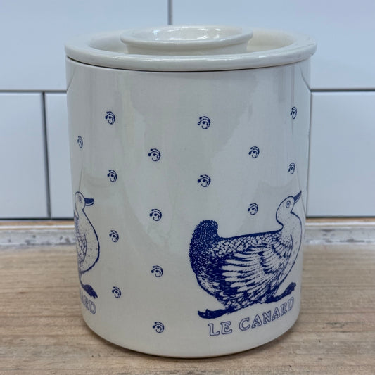 Taylor & Ng Le Canard Duck Ceramic Canister 1984