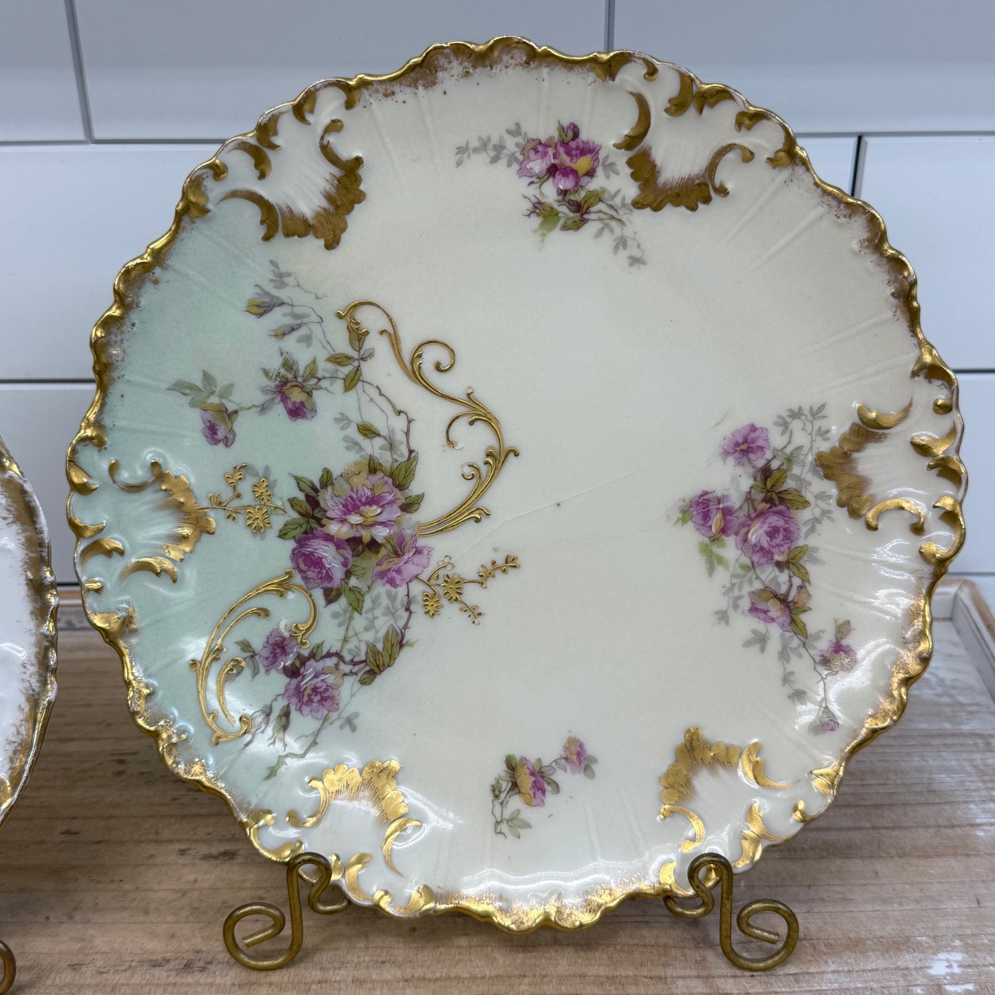 Belle Époque Limoges Porcelain Cabinet Plate Selection c.1900