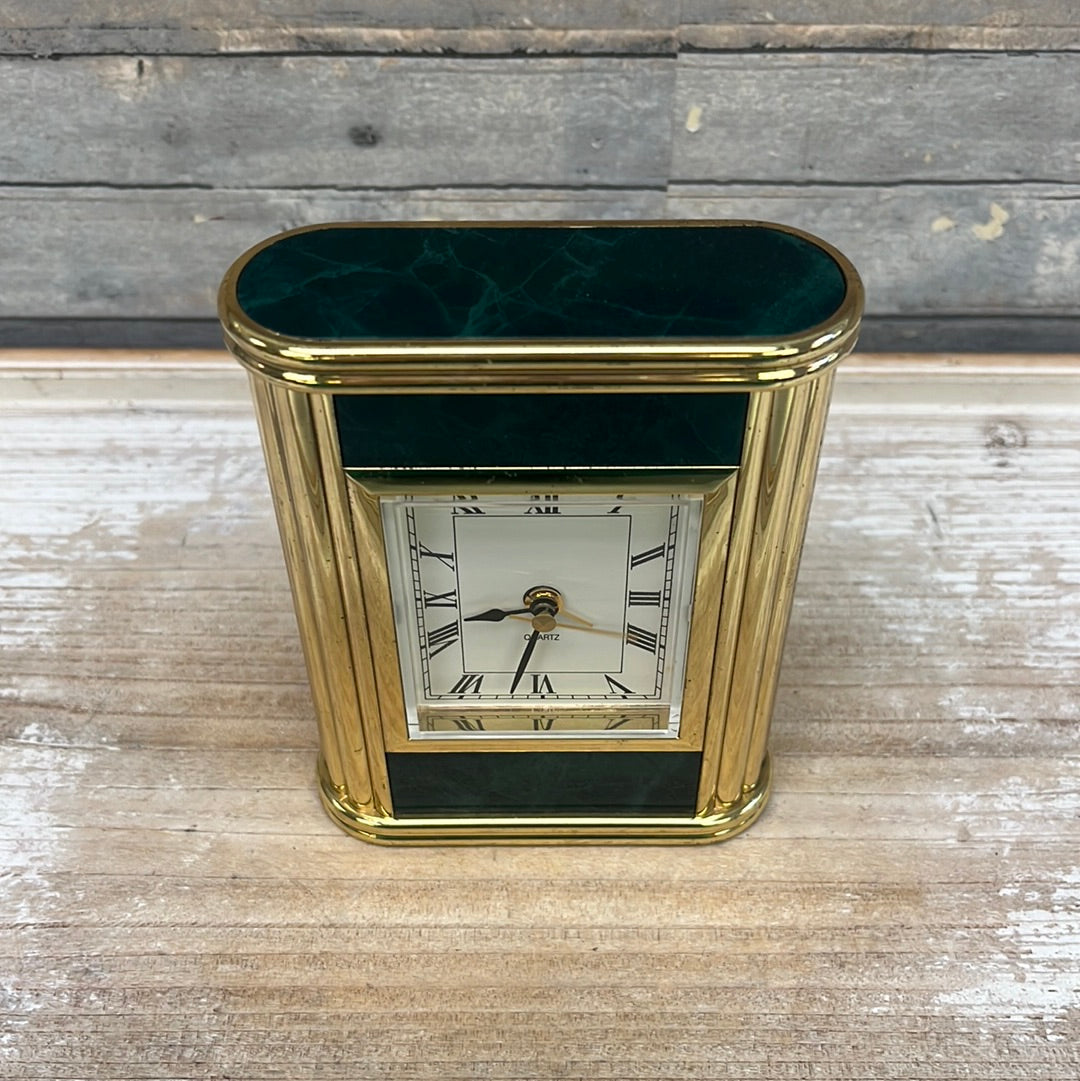 Decorative Brass Desk Clock