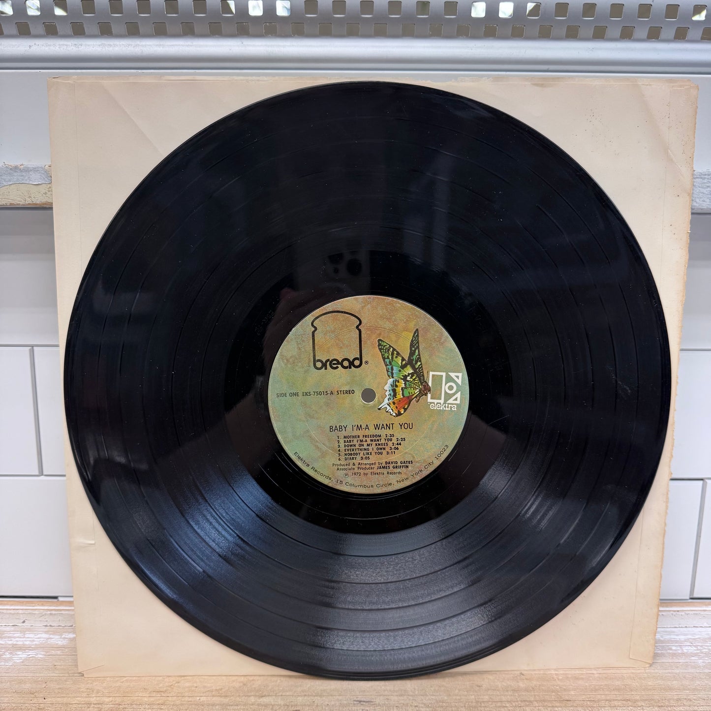 Bread Baby I’m-A Want You Vinyl Record 1972 LP