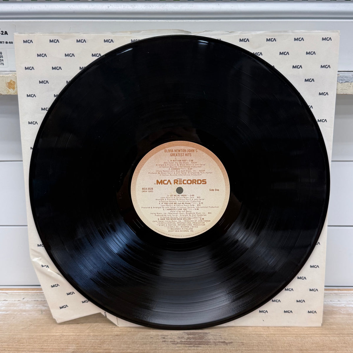 Olivia Newton-John’s Greatest Hits Vinyl Record, 1977 - MCA-3028