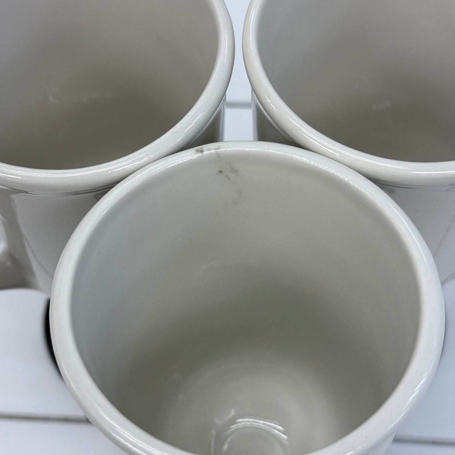 Hall Pottery Pedestal Irish Coffee Mugs, Set of 3