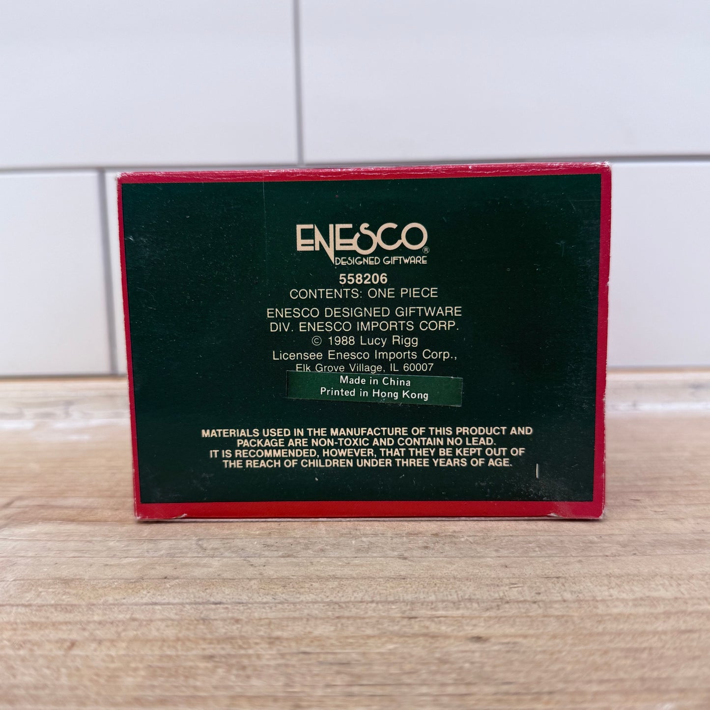 Enesco Lucy Rigg Toy Chest Keepsake Ornament, 1988