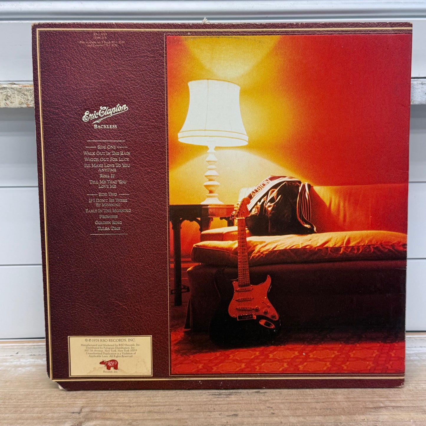 Eric Clapton Backless Vinyl Record LP 1978 #RS-1-3039