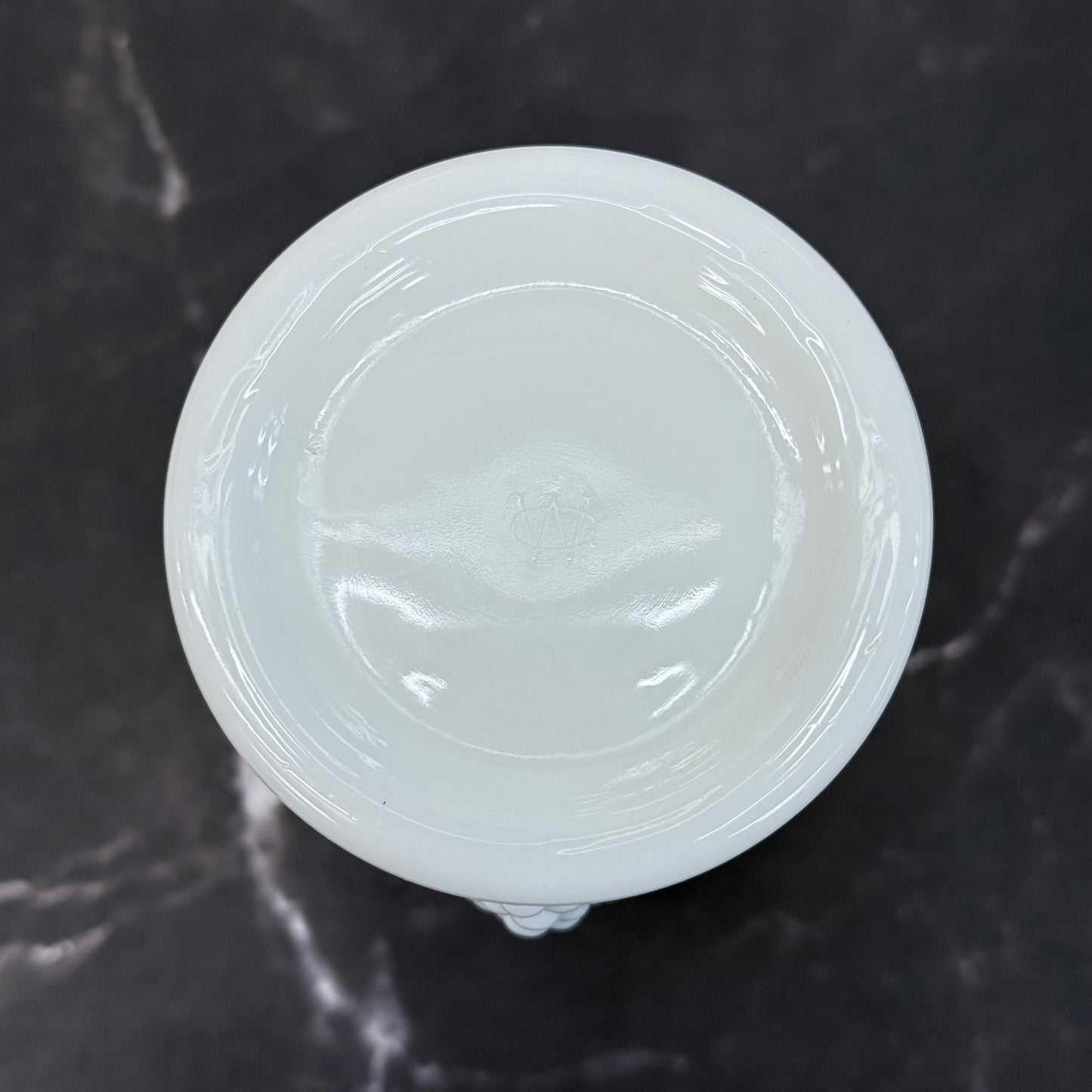 Westmoreland Milk Glass Bottle, Hand Painted