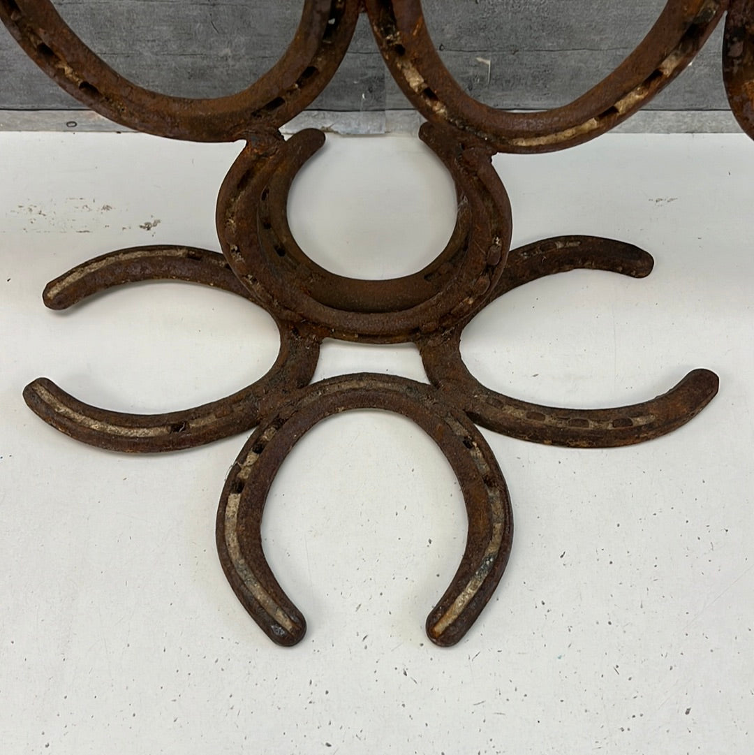 Rustic Welded Horseshoe Tree