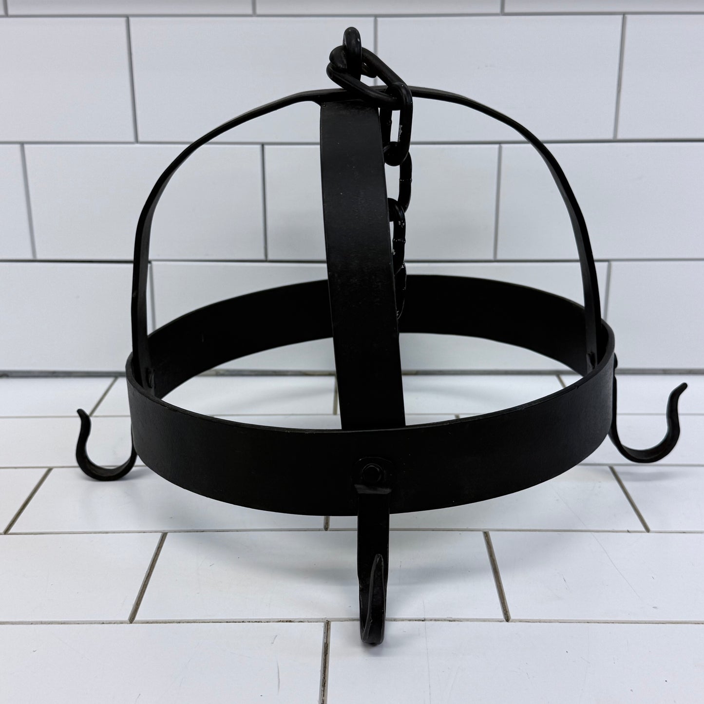 Wrought Iron Game Crown Hanging Butchers Rack
