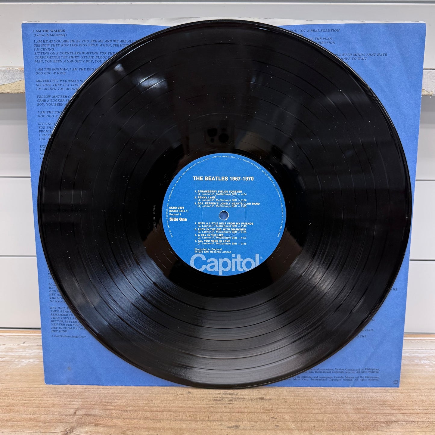 The Beatles 1967-1970 Blue Album 1973 Double Vinyl LP