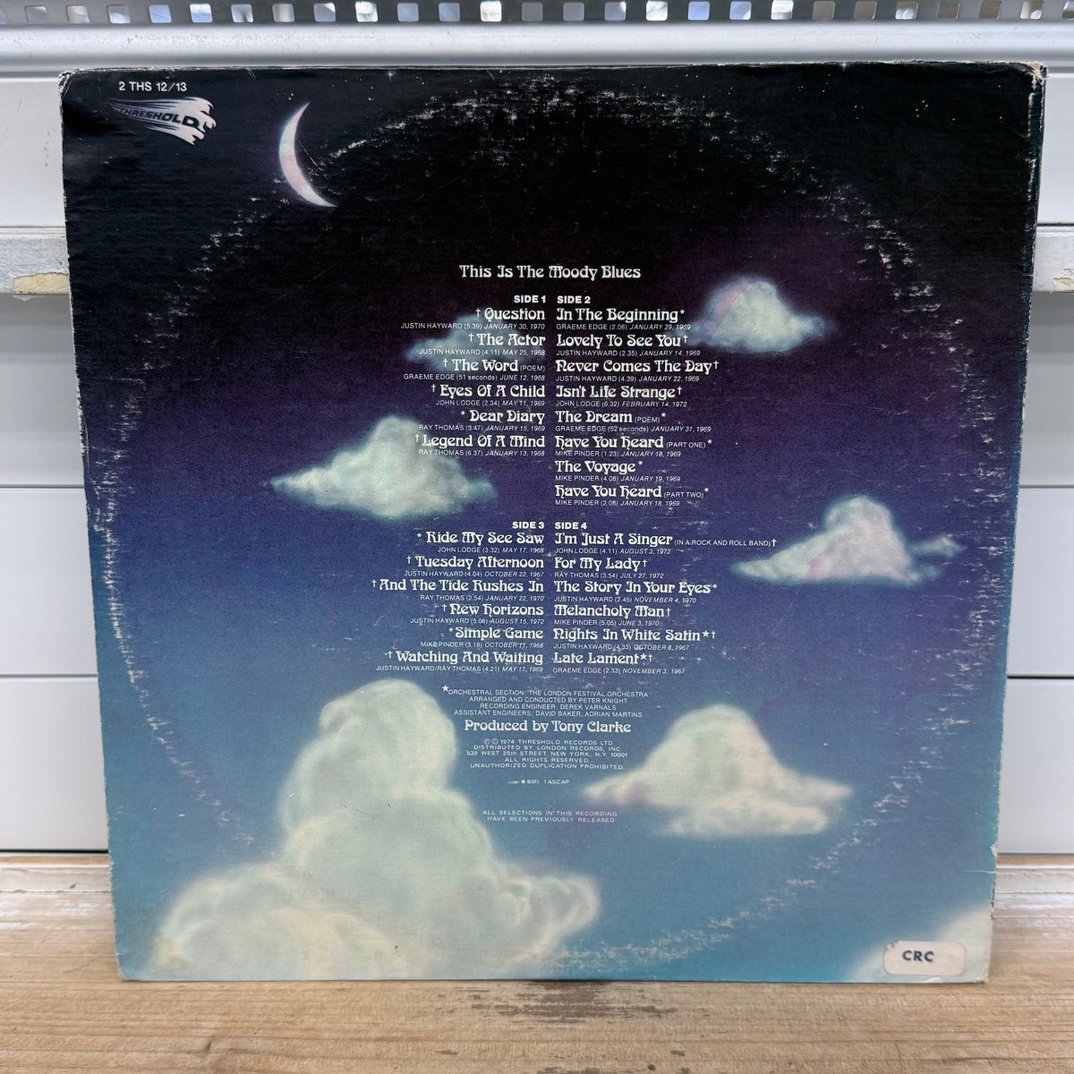 The Moody Blues This Is The Moody Blues 2LP, 1974 – Threshold 2THS 12/13