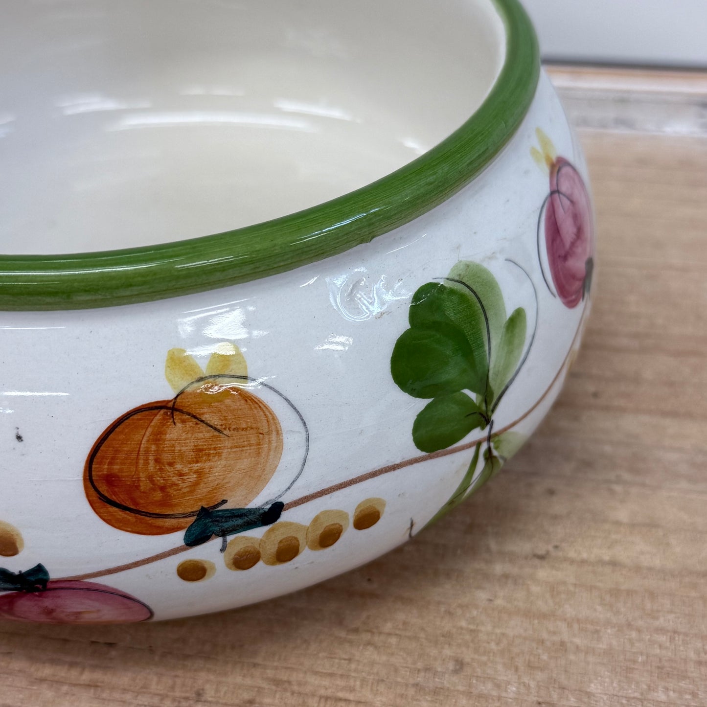 European Hand Painted Pottery Lot Quimper Modra Portugal Set of 5