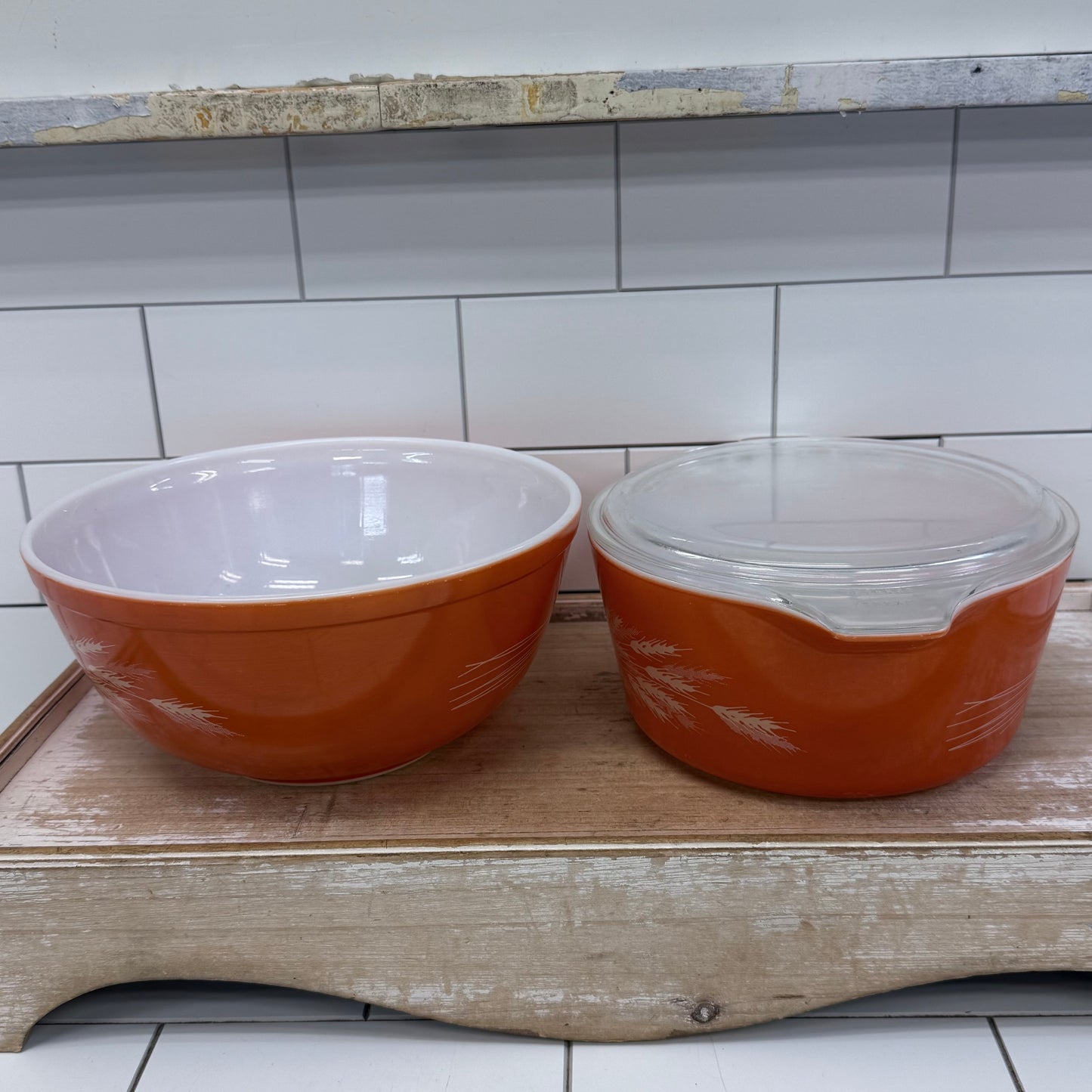 Pyrex Autumn Harvest Mixing Bowl & Casserole Set of 2