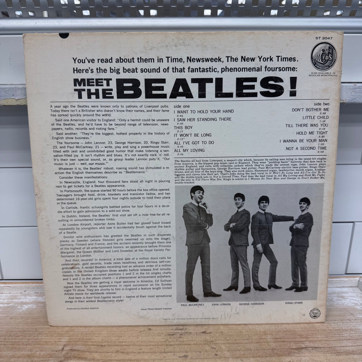 The Beatles Meet The Beatles! Apple Records Vinyl LP 1971