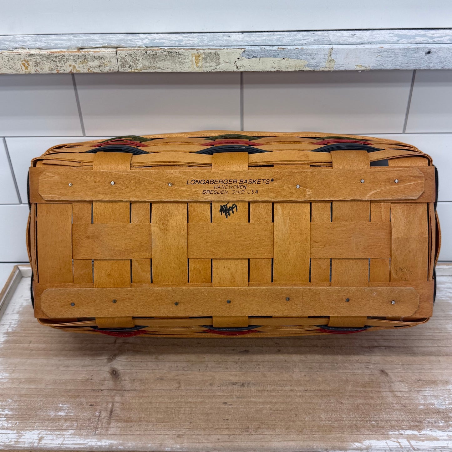 Longaberger Woven Traditions Bread Basket Signed 1999 USA
