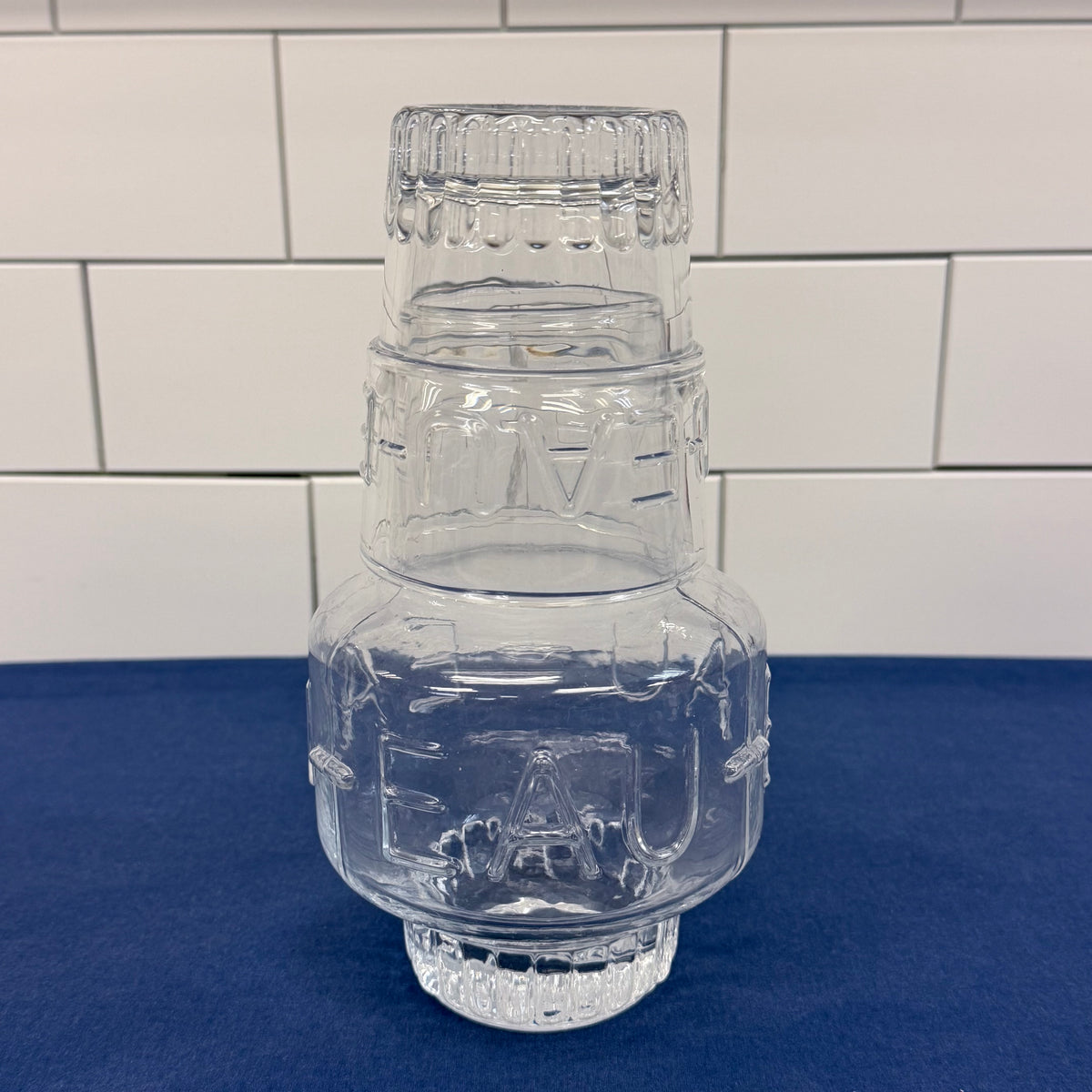EAU Glass Bedside Water Carafe & Tumbler Set
