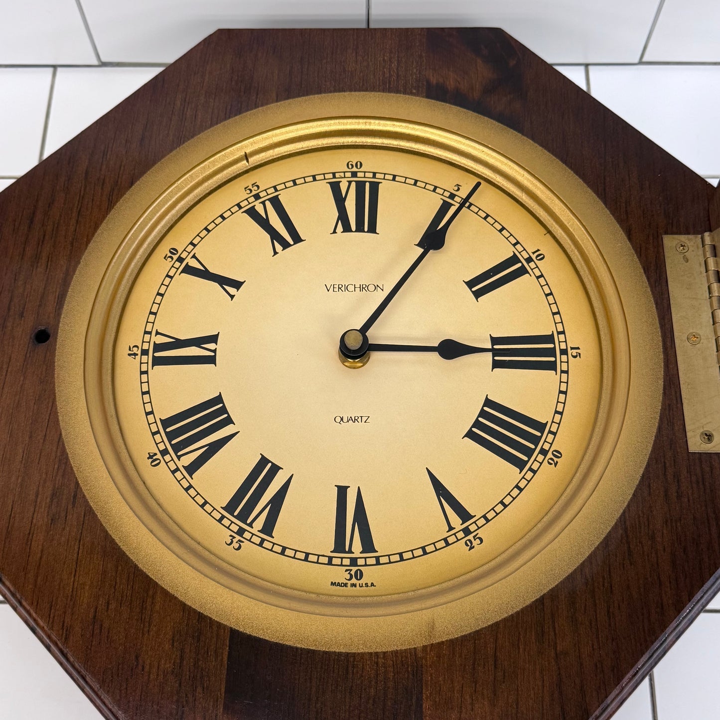 Verichron Quartz Pendulum Regulator Wall Clock