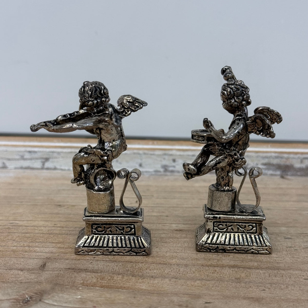 Angel Musician Place Card Holders Set of 4 Boxed Cherubs